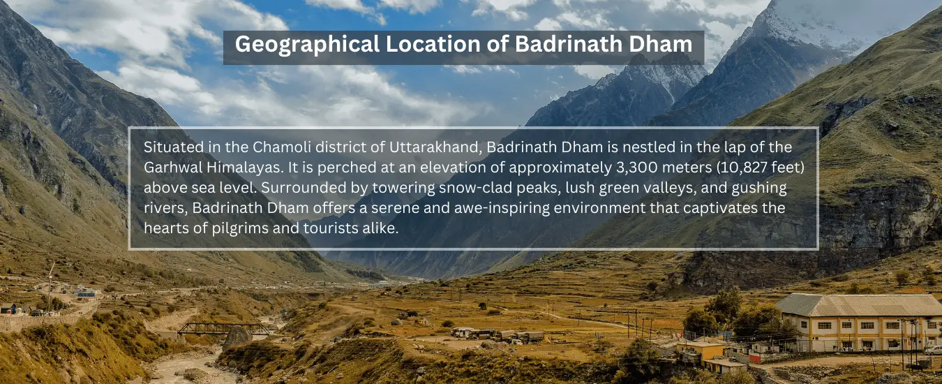Geographical Location of Badrinath Dham 