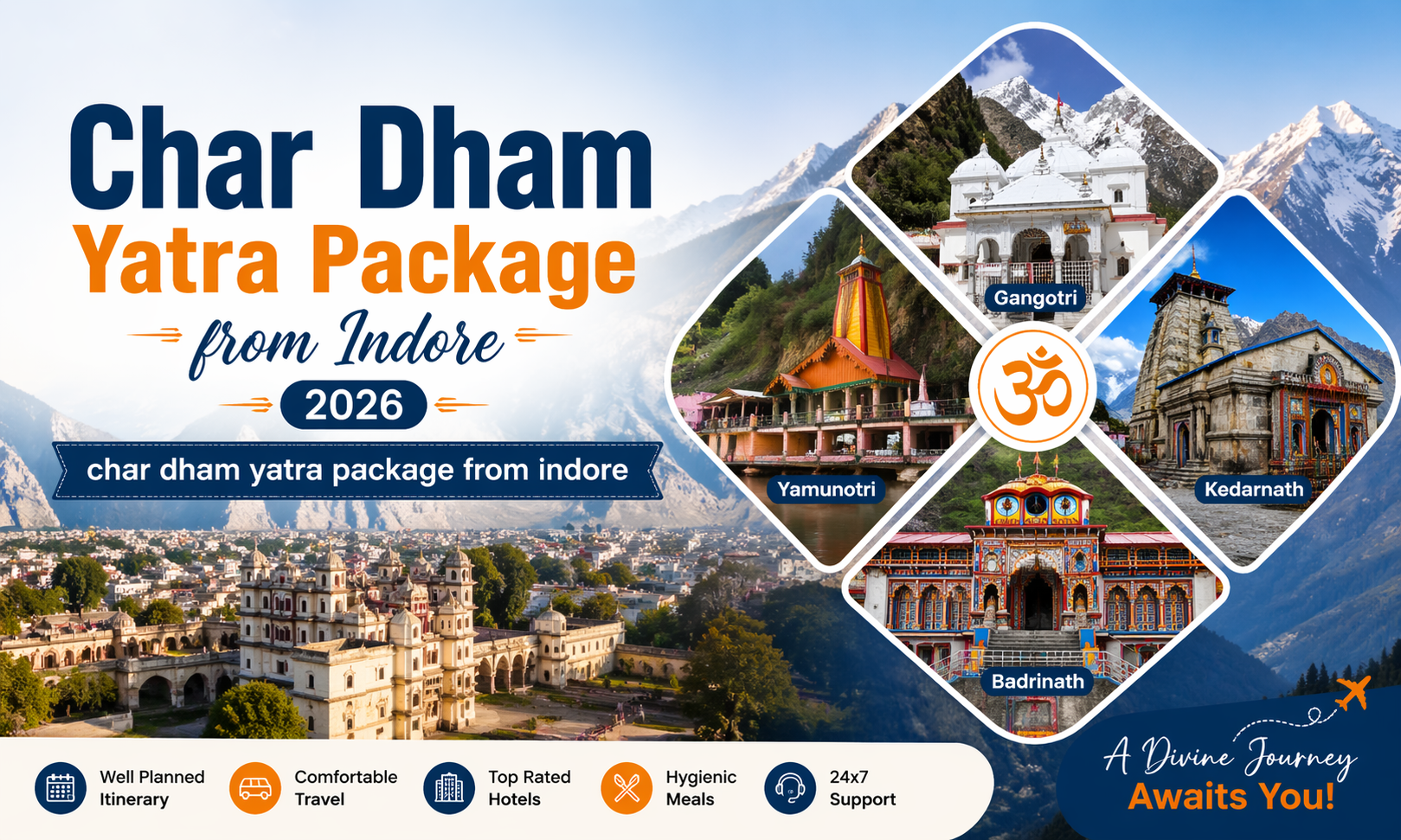 Char Dham Yatra Package from Indore 2026