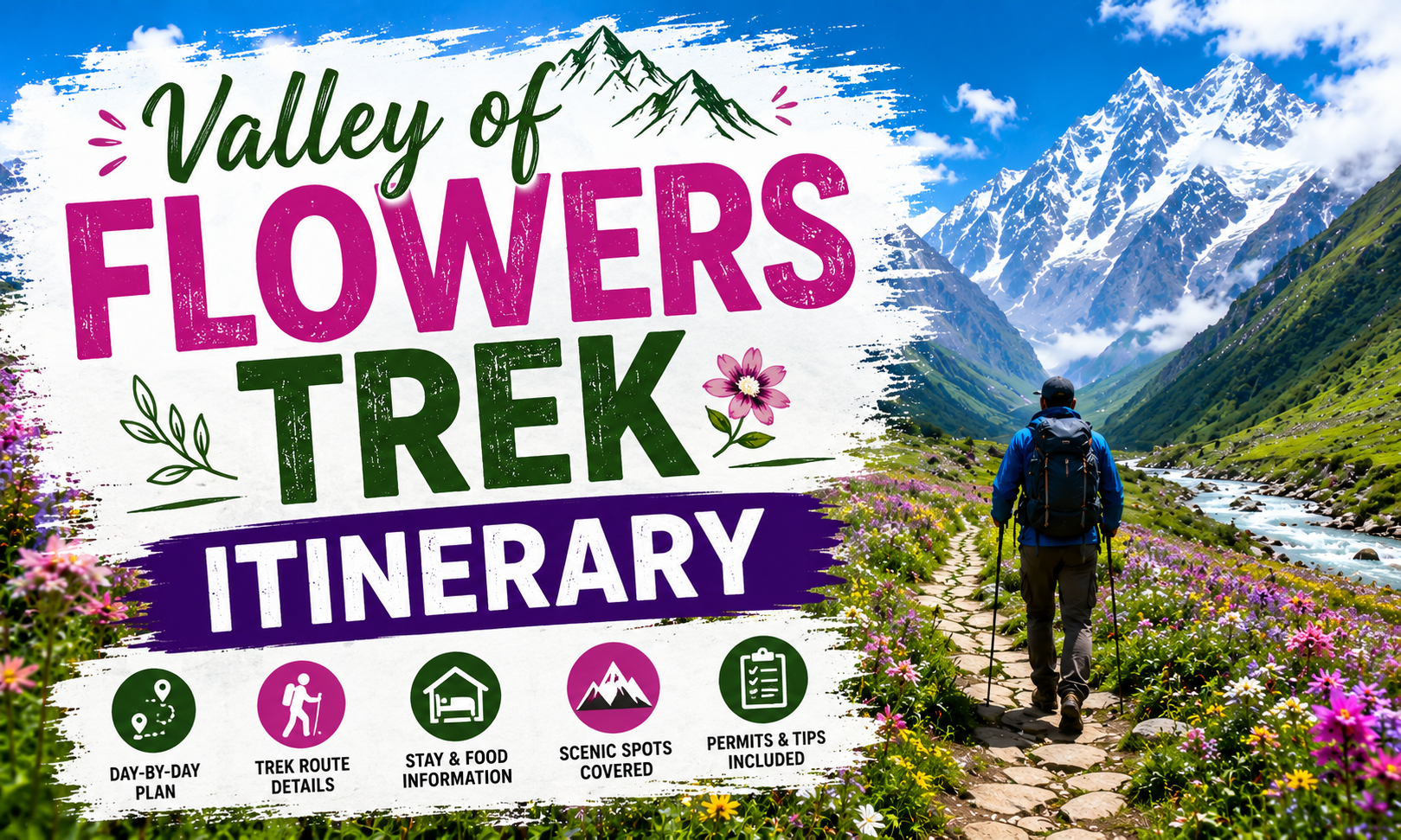Valley of Flowers Trek Itinerary